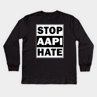 Stop Aapi Hate Kids Long Sleeve T-Shirt